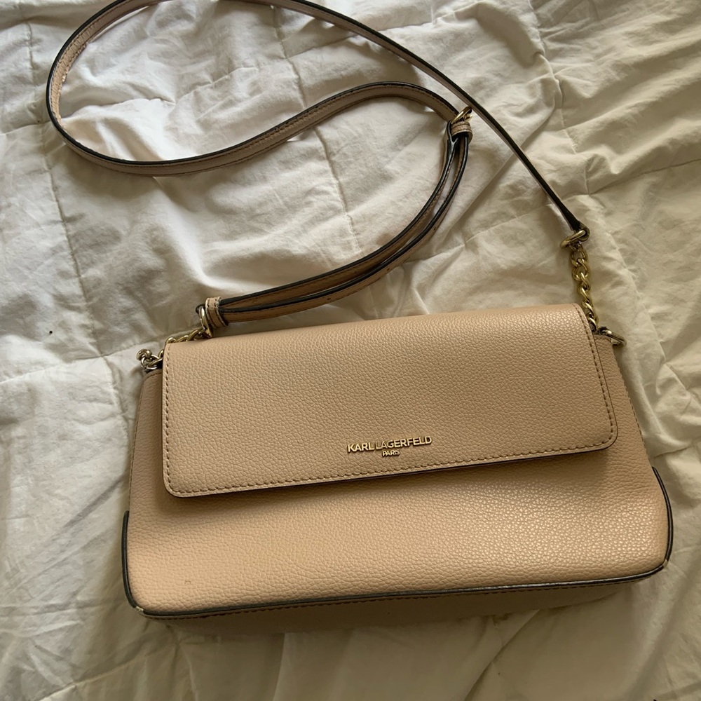 Karl Lagerfeld Tan Crossbody Bag